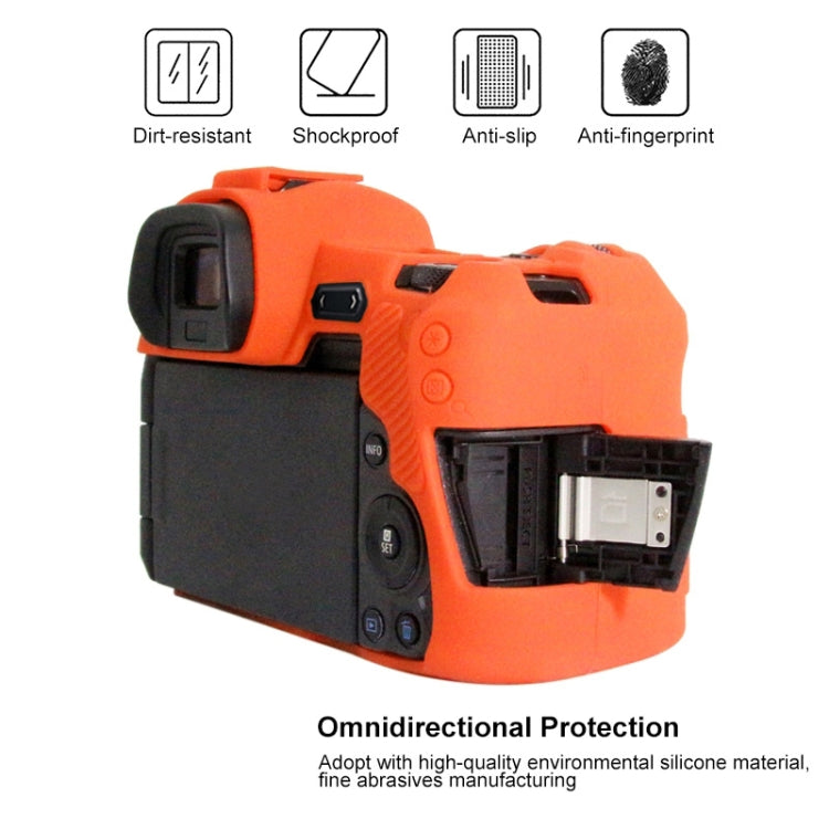 PULUZ Soft Silicone Protective Case for Canon EOS R(Orange) - Protective Case by PULUZ | Online Shopping South Africa | PMC TechLife | Buy Now Pay Later Mobicred