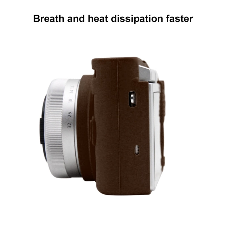 PULUZ Soft Silicone Protective Case for Panasonic Lumix GF10(Coffee) - Protective Case by PULUZ | Online Shopping South Africa | PMC TechLife | Buy Now Pay Later Mobicred