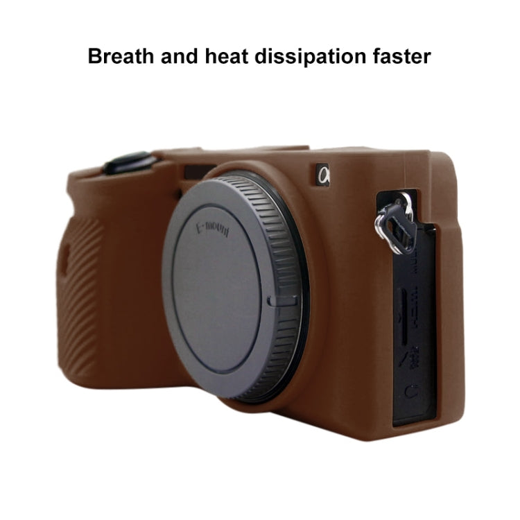 PULUZ Soft Silicone Protective Case for Sony A6600 / ILCE-6600(Coffee) - Protective Case by PULUZ | Online Shopping South Africa | PMC TechLife | Buy Now Pay Later Mobicred