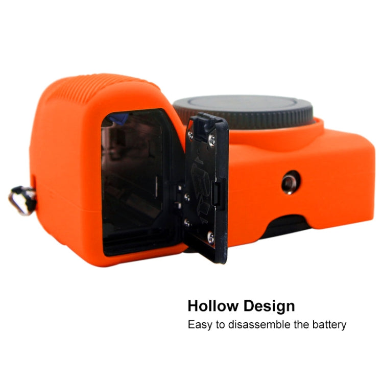 PULUZ Soft Silicone Protective Case for Sony A6600 / ILCE-6600(Orange) - Protective Case by PULUZ | Online Shopping South Africa | PMC TechLife | Buy Now Pay Later Mobicred