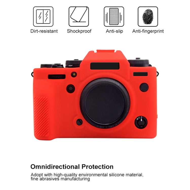 PULUZ Soft Silicone Protective Case for Fujifilm X-T4(Red) - Protective Case by PULUZ | Online Shopping South Africa | PMC TechLife | Buy Now Pay Later Mobicred