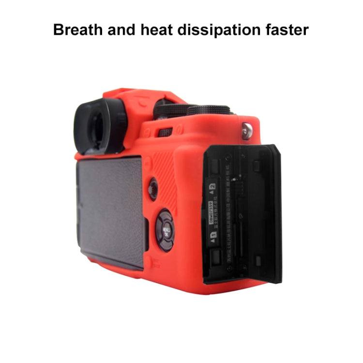 PULUZ Soft Silicone Protective Case for Fujifilm X-T4(Red) - Protective Case by PULUZ | Online Shopping South Africa | PMC TechLife | Buy Now Pay Later Mobicred