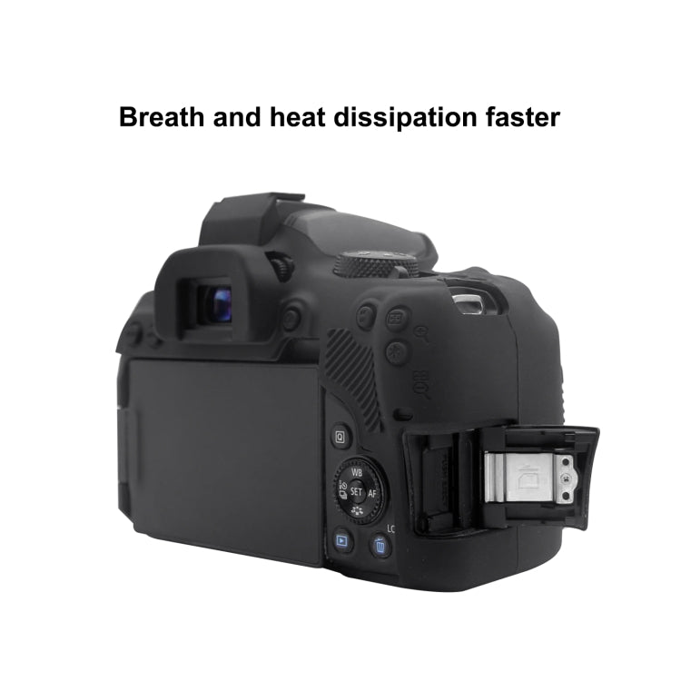 PULUZ Soft Silicone Protective Case for Canon EOS 850D(Black) - Protective Case by PULUZ | Online Shopping South Africa | PMC TechLife | Buy Now Pay Later Mobicred