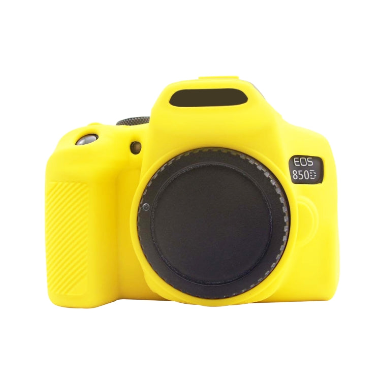 PULUZ Soft Silicone Protective Case for Canon EOS 850D(Yellow) - Protective Case by PULUZ | Online Shopping South Africa | PMC TechLife | Buy Now Pay Later Mobicred