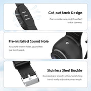 For Insta360 GO 3 / GO 3S PULUZ Camera Silicone Case Wristband Bicycle Strap Extension Mount (Black)