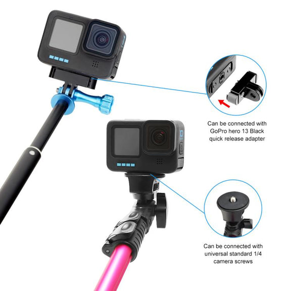 PULUZ Quick Release Magnetic Folding Base Adapter for GoPro HERO12 Black /11 Black /11 Black mini /10 Black /9 Black /8 Black / Max (Black)
