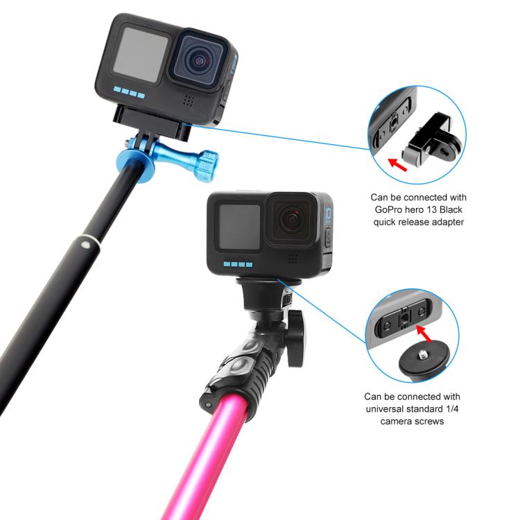 PULUZ Quick Release Magnetic Folding Finger Base Mount for GoPro HERO12 Black /11 Black /11 Black mini /10 Black /9 Black /8 Black / Max (Black)