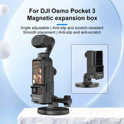 For DJI OSMO Pocket 3 PULUZ Protective Frame Magnetic Desktop Mount Angle Adjustable Base (Black)
