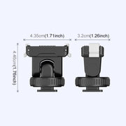 For DJI Osmo Action 5 Pro / 4 / 3 PULUZ Cold Shoe Gimbal Quick Release Base Adapter (Black)