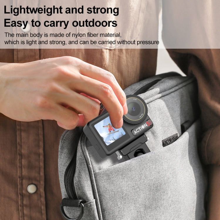 For DJI Osmo Action 5 Pro / 4 / 3 PULUZ Cold Shoe Gimbal Quick Release Base Adapter (Black) - free shipping - PMC TechLife - Order now!