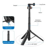 PULUZ Mini Magnetic Quick Release Selfie Stick Tripod (Black)