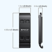 PULUZ Aluminum Alloy Vertical Shooting Magnetic Quick-release Battery Side Interface Cover for Insta360 Ace Pro 2 (Black)