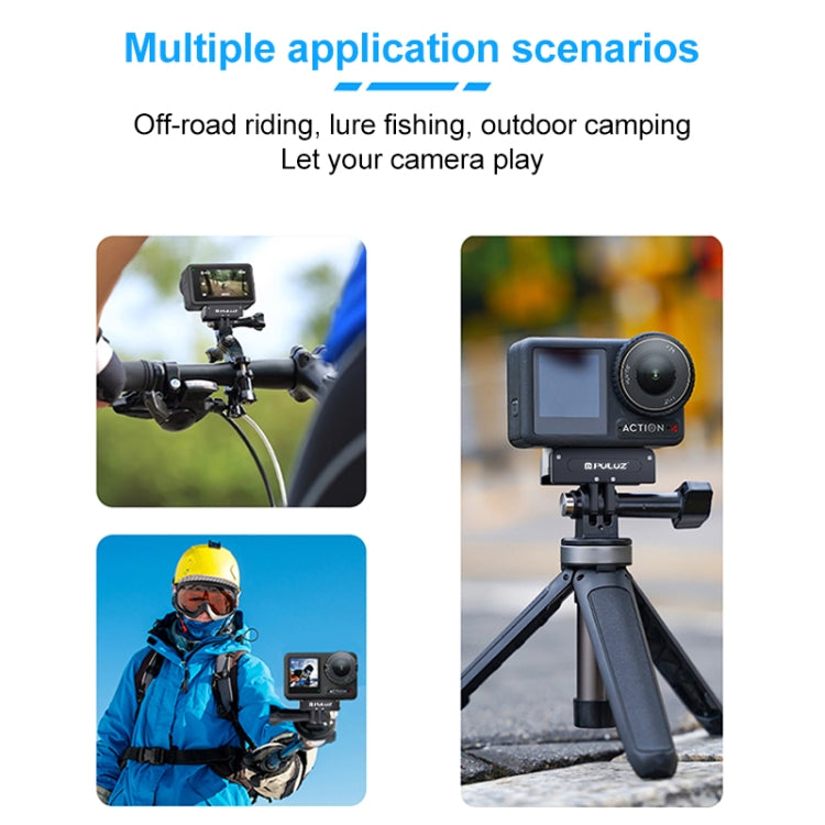 For DJI Osmo Action 5 Pro / 4 / 3 / Osmo 360 PULUZ Magnetic Quick Release Metal Base (Black) - free shipping - PMC Jewellery - Order now!