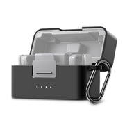 For DJI Mic Mini PULUZ Charging Case Silicone Scratch-proof Protective Cover (Black)