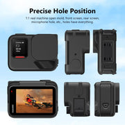 For Insta360 Ace Pro 2 PULUZ Body Silicone Protective Case with Lens Cap & Strap (Black)