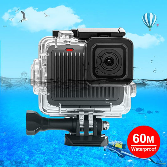 For GoPro HERO 4K 2024 PULUZ 60m / 196ft Waterproof Housing Protective Case with Buckle Basic Mount & Screw (Transparent) - free shipping - PMC Jewellery - Order now!