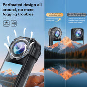 For Insta360 X5 PULUZ Snap-on Optical Tempered Glass Lens Guard Protective Cover (Transparent)