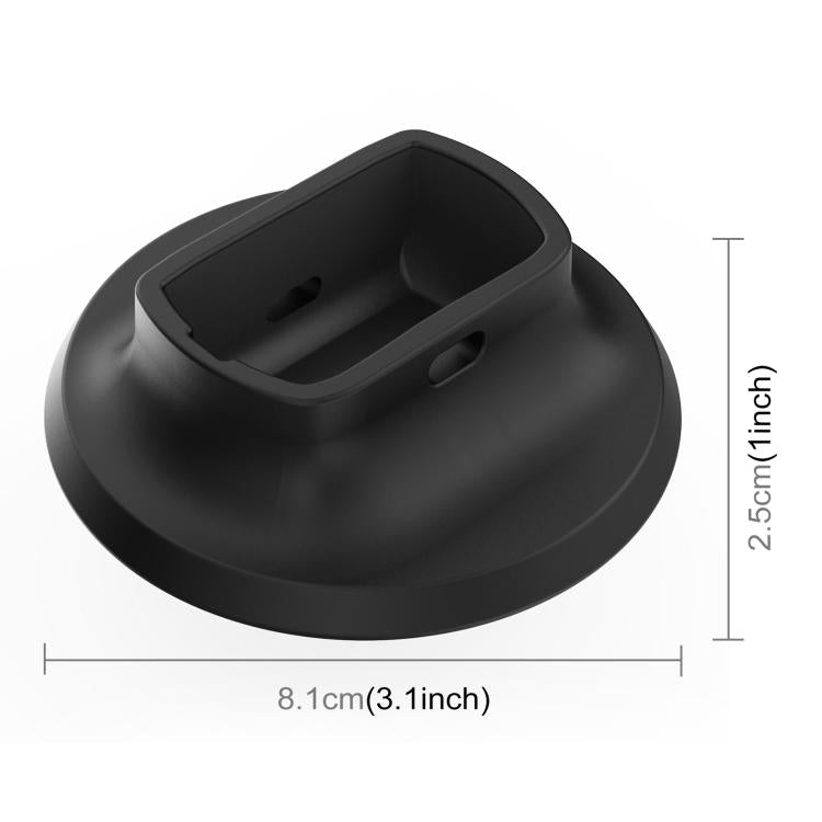 For Insta360 X5 PULUZ Silicone Dock Desktop Adhesive Base Bracket (Black)