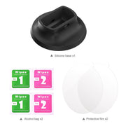 For Insta360 X5 PULUZ Silicone Dock Desktop Adhesive Base Bracket (Black)