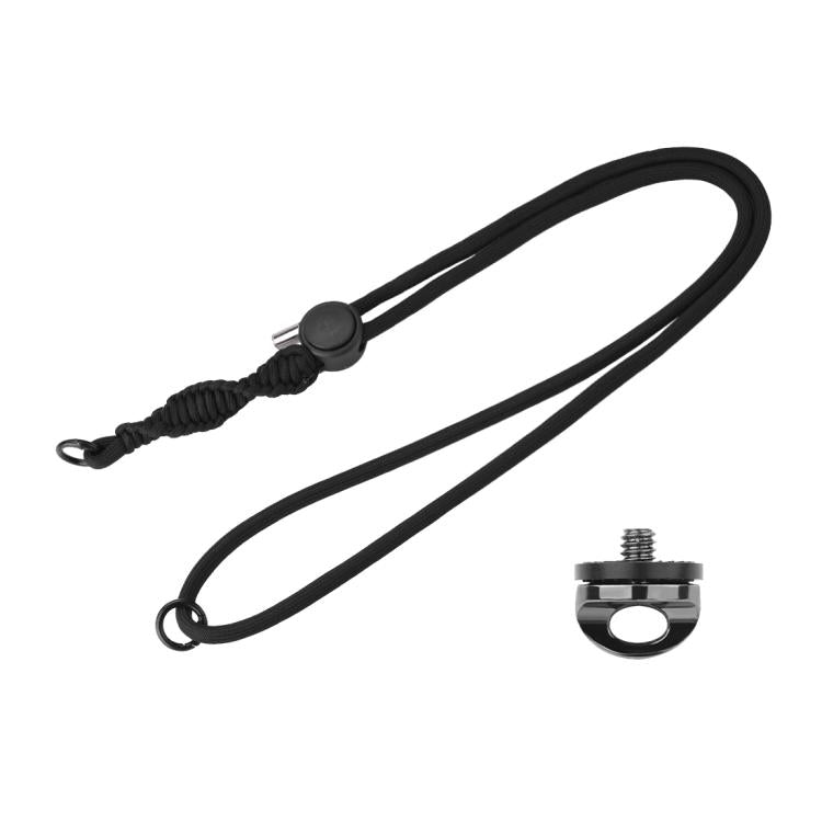 PULUZ Sports Camera Lanyard Long Adjustable Anti-lost Rope for DJI OSMO Pocket 3 / Insta360 X5 (Black) - free shipping - PMC Jewellery - Order now!