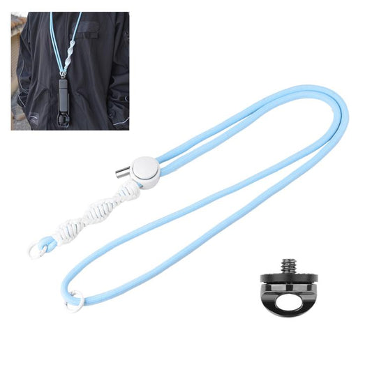 PULUZ Sports Camera Lanyard Long Adjustable Anti-lost Rope for DJI OSMO Pocket 3 / Insta360 X5 (Blue) - free shipping - PMC Jewellery - Order now!