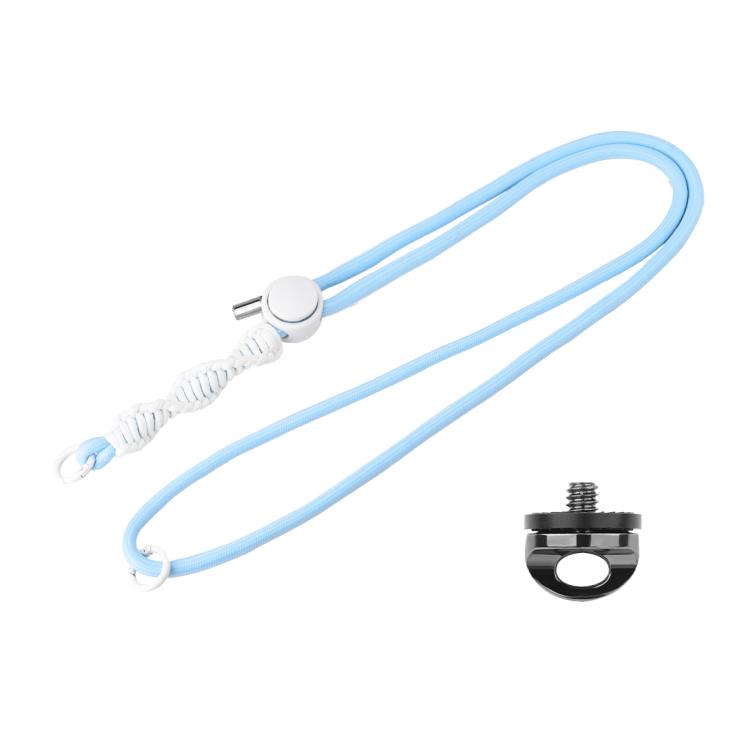 PULUZ Sports Camera Lanyard Long Adjustable Anti-lost Rope for DJI OSMO Pocket 3 / Insta360 X5 (Blue) - free shipping - PMC Jewellery - Order now!