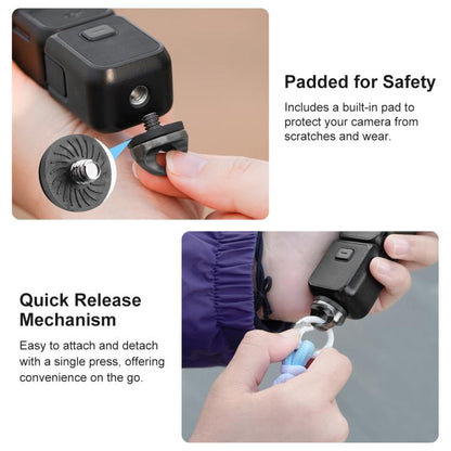 PULUZ Sports Camera Lanyard Long Adjustable Anti-lost Rope for DJI OSMO Pocket 3 / Insta360 X5 (Blue) - free shipping - PMC Jewellery - Order now!