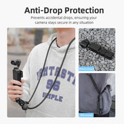 PULUZ Sports Camera Lanyard Long Adjustable Anti-lost Rope for DJI OSMO Pocket 3 / Insta360 X5 (Blue)
