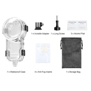 For Insta360 X5 PULUZ 60m Water-resistant Sealed Diving Case (Transparent)