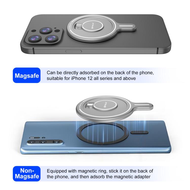 For Insta360 Flow 2 Pro PULUZ Magnetic Phone Mount Adapter (Silver) - free shipping - PMC TechLife - Order now!