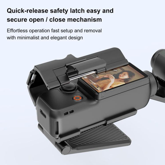 For DJI Osmo Pocket 3 PULUZ Folding Magnetic Mount Base Bracket (Black)