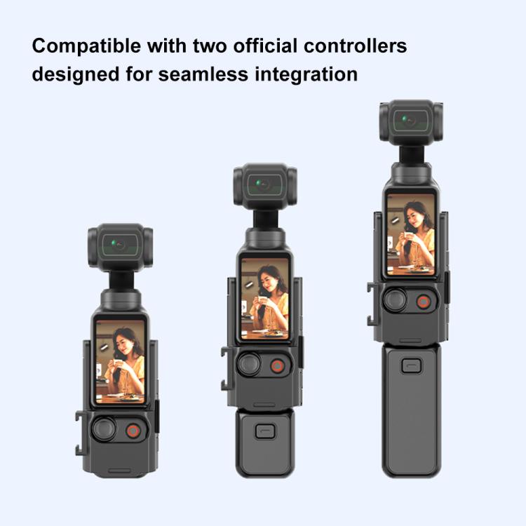 For DJI Osmo Pocket 3 PULUZ Folding Magnetic Mount Base Bracket (Black)