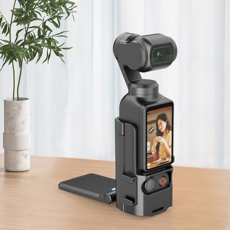 For DJI Osmo Pocket 3 PULUZ Folding Magnetic Mount Base Bracket (Black)