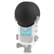 For Insta360 X5 PULUZ Invisible Dive Case Lens Guard Silicone Protective Lens Cap Cover (Black) - free shipping - PMC TechLife - Order now!