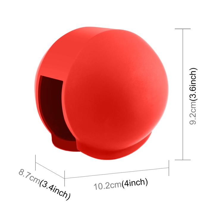 For Insta360 X5 PULUZ Invisible Dive Case Lens Guard Silicone Protective Lens Cap Cover (Red) - free shipping - PMC TechLife - Order now!