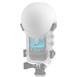 For Insta360 X5 PULUZ Invisible Dive Case Lens Guard Silicone Protective Lens Cap Cover (White) - free shipping - PMC TechLife - Order now!