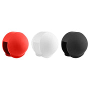 For Insta360 X5 PULUZ Invisible Dive Case Lens Guard Silicone Protective Lens Cap Cover (Red)
