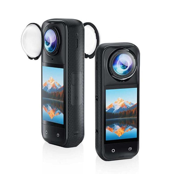 For Insta360 X5 PULUZ Standard Rotation PC Lens Guard  Protective Cover (Transparent)