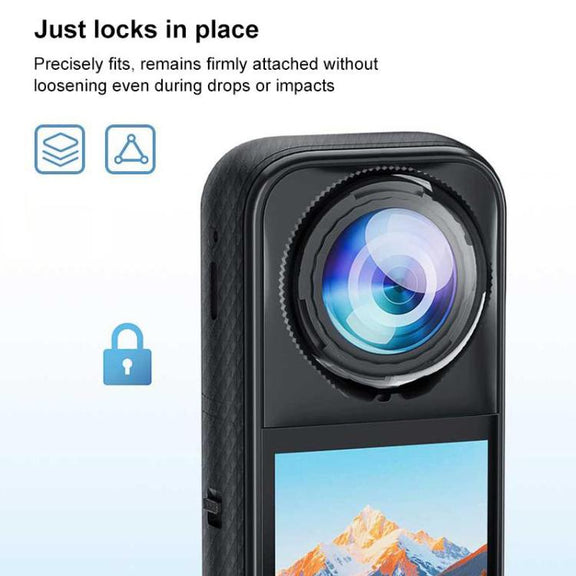 For Insta360 X5 PULUZ Standard Rotation PC Lens Guard  Protective Cover (Transparent)