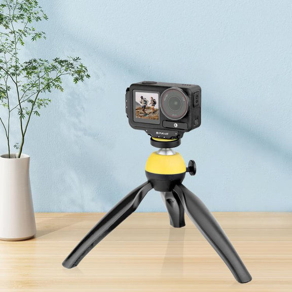 For DJI Osmo Action 5 Pro / 4 PULUZ Vertical Horizontal Shooting Quick Release Metal Magnetic L Bracket (Black)