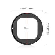 For Insta360 Ace Pro 2 PULUZ 52mm UV Lens Filter Adapter Ring with Lens Cover (Black)