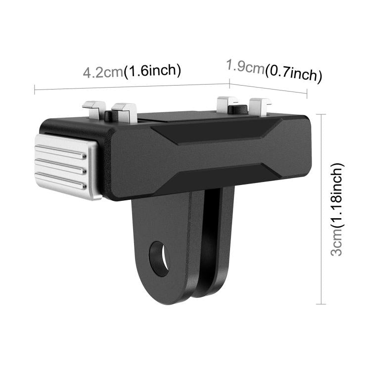 For Insta360 X5 / Ace Pro / Ace Pro 2 PULUZ Magnetic Quick Release Base Mount (Black) - free shipping - PMC TechLife - Order now!