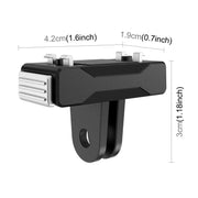 For Insta360 X5 / Ace Pro / Ace Pro 2 PULUZ Magnetic Quick Release Base Mount (Black)