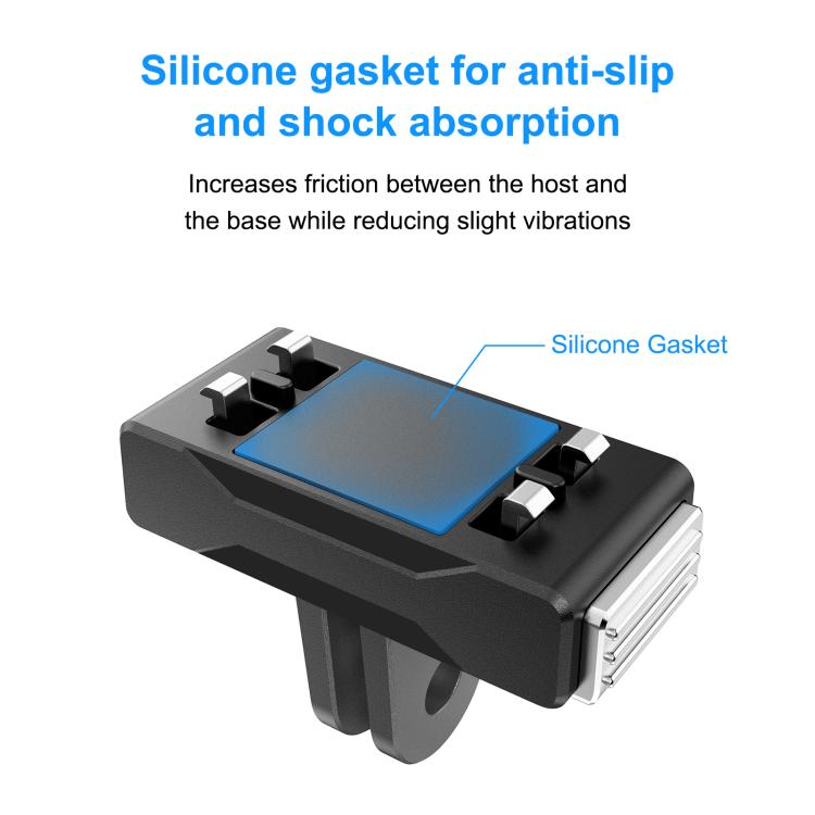 For Insta360 X5 / Ace Pro / Ace Pro 2 PULUZ Magnetic Quick Release Base Mount (Black) - free shipping - PMC TechLife - Order now!