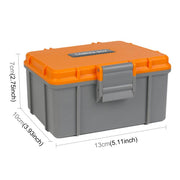 For DJI Osmo Action 5 Pro / 4 / 3 PULUZ Water-resistant Hard Carrying Suitcase Outdoor Protective Storage Box (Grey)