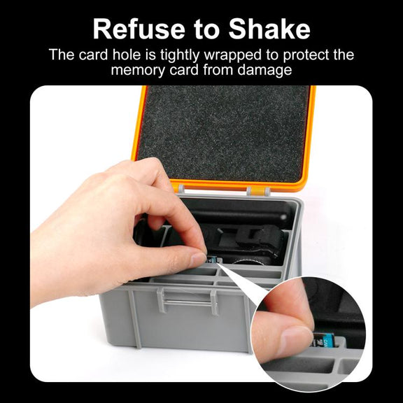 For DJI Osmo Action 5 Pro / 4 / 3 PULUZ Water-resistant Hard Carrying Suitcase Outdoor Protective Storage Box (Grey)