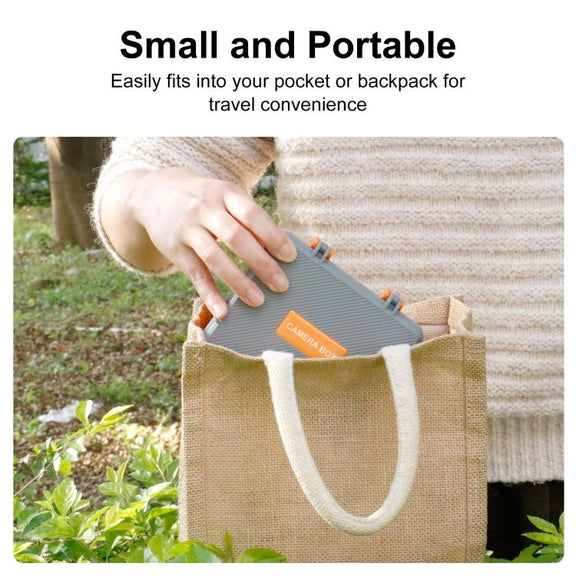 For DJI Osmo Action 5 Pro / 4 / 3 PULUZ Water-resistant Hard Carrying Suitcase Outdoor Protective Storage Box (Grey)