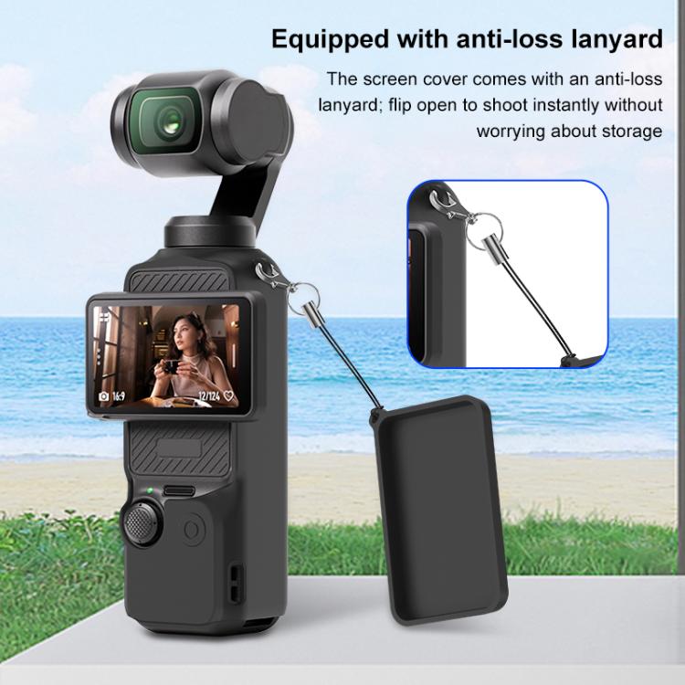 For DJI OSMO Pocket 3 PULUZ 6 in 1 Body Lens Handle Screen Mic Silicone TPU Cover (Black) - free shipping - PMC Jewellery - Order now!