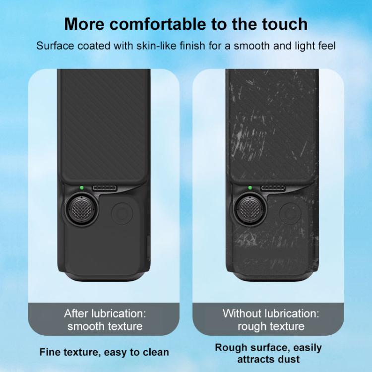 For DJI OSMO Pocket 3 PULUZ 6 in 1 Body Lens Handle Screen Mic Silicone TPU Cover (Black) - free shipping - PMC Jewellery - Order now!