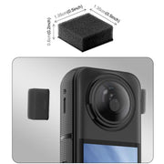 For Insta360 X5 / X4 / X3 PULUZ 6pcs Noise Reduction Windshield Foam Gasket (Black)